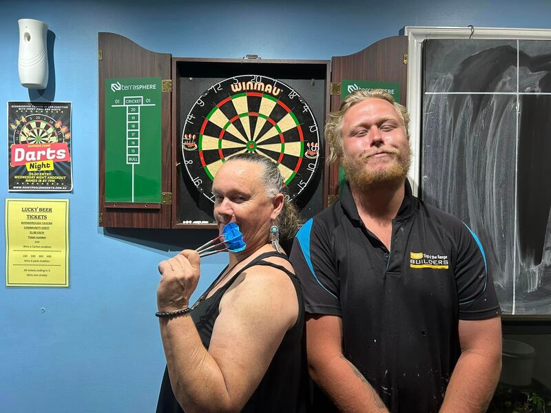 Bernborough Tavern darts players.