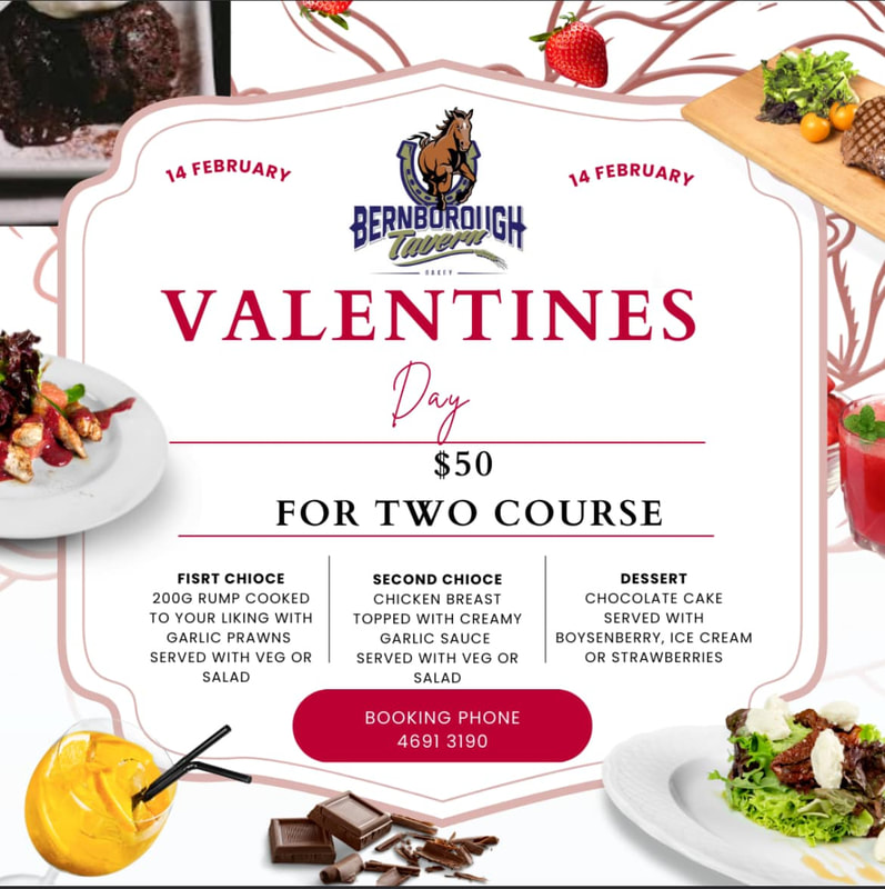 Bernborough Tavern Valentine's Day meal deal.